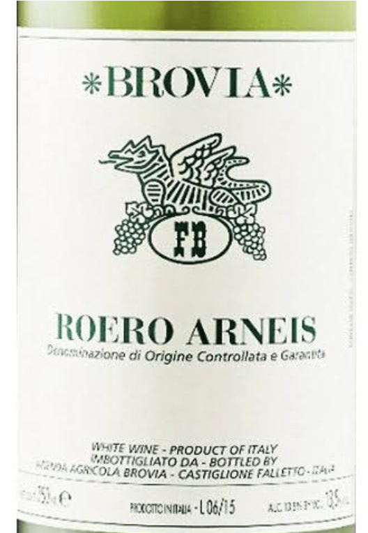 (image for) Brovia Roero Arneis 2020 [WAS: $75+]